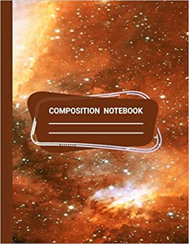 okumak Composition Notebook: Starry Galaxy Primary Composition book for kids girls s- Large 8.5 x 11 - College Ruled 110 Pages