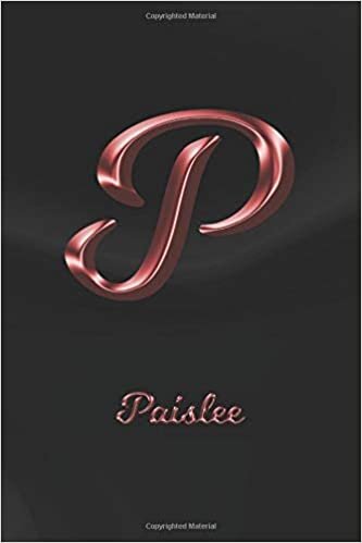 okumak Paislee: Journal Diary | Personalized First Name Personal Writing | Letter P Black Marble Rose Gold Pink Effect Cover | Daily Diaries for Journalists ... Taking | Write about your Life &amp; Interests