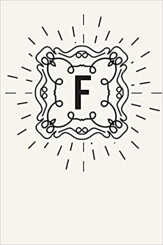 okumak F: 110 College-Ruled Pages | Monogram Journal and Notebook with a Light Background and Classic Line Design | Personalized Initial Letter Journal | Monogramed Composition Notebook