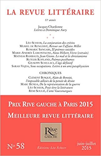 okumak REVUE LITTERAIRE N°58 JUIN-JUILLET 2015 (EDITIONS LEO SCHEER)