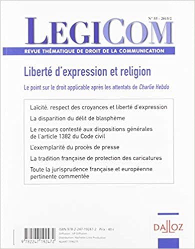 okumak Legicom n°55 Liberté d&#39;expression et religion (DZ.LEGIPRESSE)