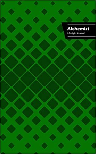 Alchemist Lifestyle Journal, Write-in Notebook, Dotted Lines, Wide Ruled, Medium Size 6 x 9 Inch (A5) Hardcover (Green)