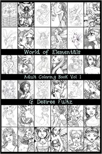 okumak World of Elementals: Adult Coloring Book Vol 1: Volume 1