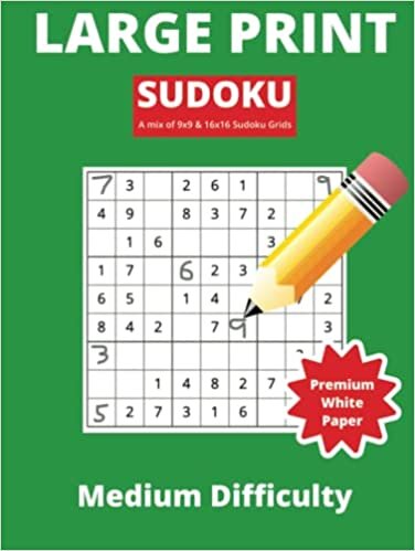 Large Print Sudoku | Medium Difficulty | Brain Training & Puzzles for Adults | 2023 Edition | Hardback: Brain training for adults & seniors including ... and the extra challenging 16x16 Sudoku grids!