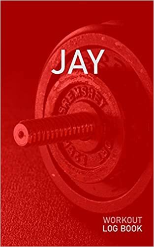 okumak Jay: Blank Daily Health Fitness Workout Log Book | Track Exercise Type, Sets, Reps, Weight, Cardio, Calories, Distance &amp; Time | Record Stretches ... First Name Initial J Red Dumbbell Cover