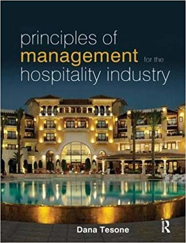 okumak Principles of Management for the Hospitality Industry