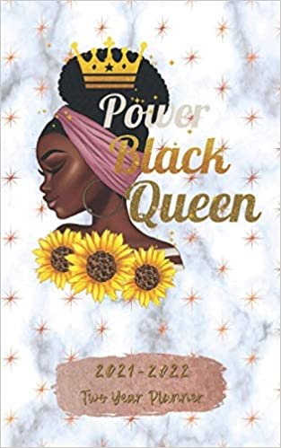 okumak 2021-2022 Pocket Size African American Black Queen Woman: 2 Year 5&quot;x8&quot; Daily Weekly &amp; Monthly Yearly Agenda Calendar Academic Planner Personal Time ... Diary | 24 Months Jan 1, 2021 to Dec 31, 2022