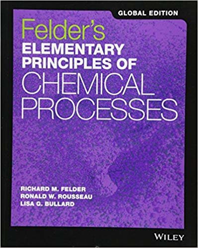 okumak Felders Elementary Principles of Chemical Processes