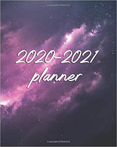 okumak 2020-2021 Planner: Gorgeous Violet Night Sky Two Year Weekly Daily Organizer &amp; Schedule Agenda | 2 Year Calendar with To-Do’s, U.S. Holidays, Inspirational Quotes, Vision Board &amp; Notes
