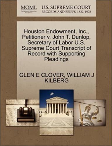 okumak Houston Endowment, Inc., Petitioner v. John T. Dunlop, Secretary of Labor U.S. Supreme Court Transcript of Record with Supporting Pleadings