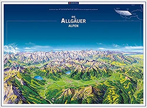 okumak KOMPASS Panorama Die Allgäuer Alpen, Poster (KOMPASS-Panoramakarten, Band 372)