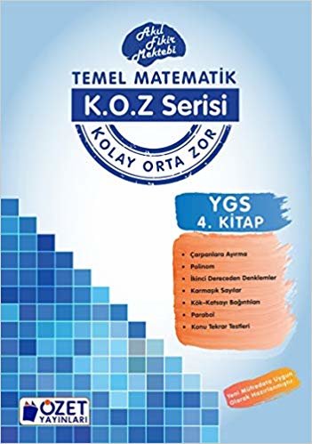 okumak Özet K.O.Z Serisi YGS Matematik 4