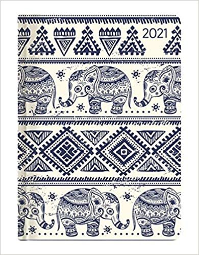okumak Ladytimer Elephants 2021 - Elefant - Taschenkalender A6 (11x15 cm) - Weekly - 192 Seiten - Notiz-Buch - Termin-Planer - Alpha Edition