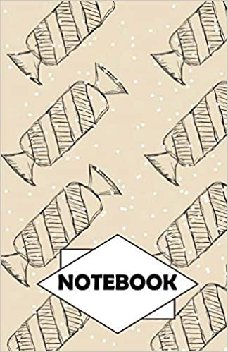 Notebook: Dot-Grid, Graph, Lined, Blank Paper: Candies 3: Small Pocket diary 110 pages, 5.5" x 8.5"
