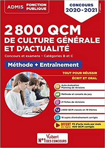 okumak 2800 QCM de culture générale et d&#39;actualité concours 2020-2021 (Admis fonction pub entraine)