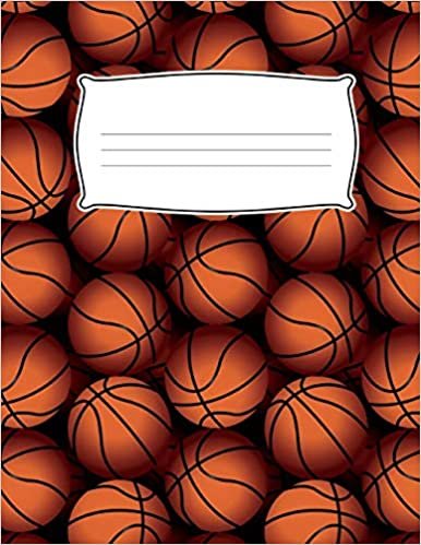 okumak School Kids Seventh Grade Composition Book: Basketball Draw &amp; Write Note Book: Design Journal Notebook: Kids, 12, 13 Year Old, Middle School, 7th ... 8.5 x 11, Wide Ruled Lined Paper for Children