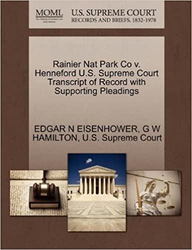 okumak Rainier Nat Park Co v. Henneford U.S. Supreme Court Transcript of Record with Supporting Pleadings