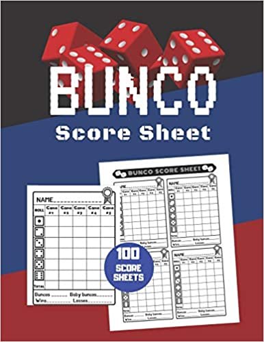 okumak Bunco Score Sheet: V.28 100 Bunco Score Pad for Dice game / Bunco Scorekeeping / Score Keeping Book Large size