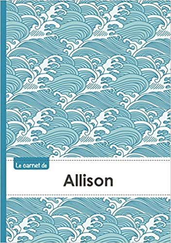 okumak Le carnet d&#39;Allison - Lignes, 96p, A5 - Vague Japonaise (Adulte)
