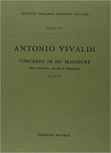 okumak Concerti Per Vl., Archi E B.C.: In Do Rv 191 -