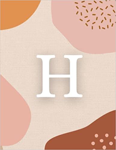 okumak H: Monogram Lined Journal | 120 Pages | Large 8.5 x 11 inches (Boho Chic Monogram Journals)