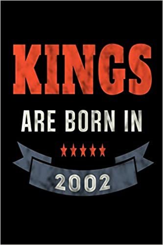 okumak Kings Are Born In 2002: Food Meal Planner Undated Journal For Men Boys