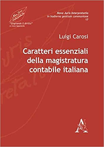 okumak Caratteri Essenziali Della Magistratura Contabile Italiana