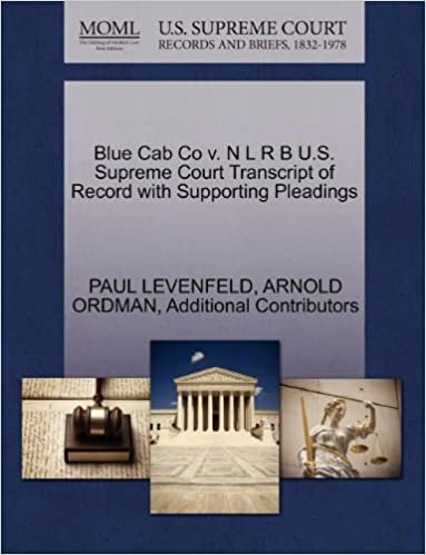 okumak Blue Cab Co v. N L R B U.S. Supreme Court Transcript of Record with Supporting Pleadings