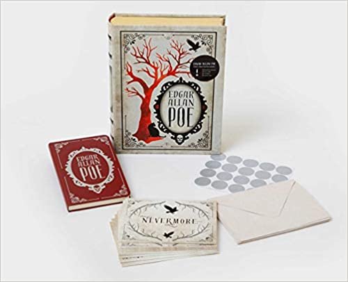 okumak Edgar Allan Poe Deluxe Note Card Set (With Keepsake Book Box) (Literary)