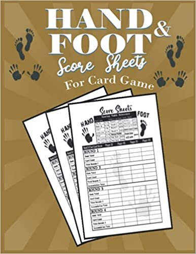 okumak Hand And Foot Score Sheets for Card Game: Hand and Foot Score Cards and Pads | Board Game Sheets | Card and Notepad | Score pages | Large Prinpad t 8.5 x 11 Inch