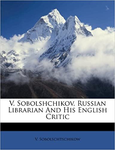 okumak V. Sobolshchikov, Russian Librarian And His English Critic