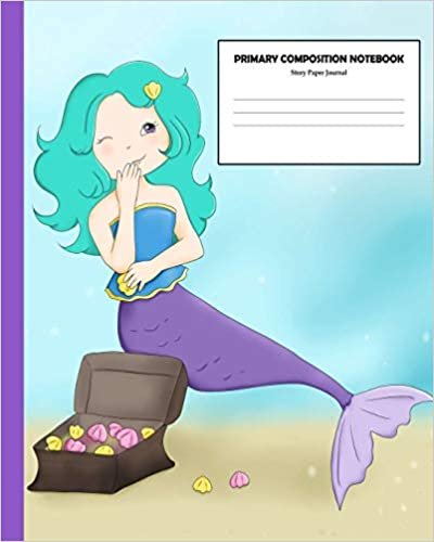 okumak Primary Composition Notebook Story Paper Journal: K-2 School Exercise Book | Picture Space and Dashed Midline | for Kids from Kindergarten to ... Story Paper Composition Book | Mermaid Series