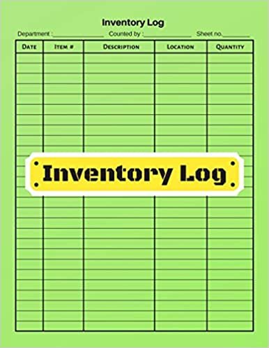 okumak Inventory log: V.9 - Inventory Tracking Book, Inventory Management and Control, Small Business Bookkeeping / double-sided perfect binding, non-perforated