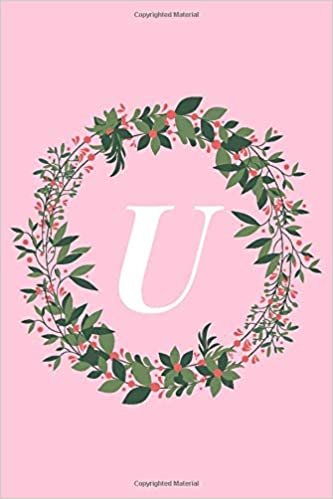 okumak U: Pink Floral Initial Notebook
