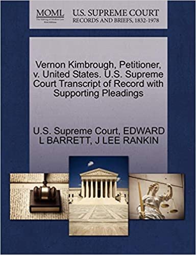 okumak Vernon Kimbrough, Petitioner, v. United States. U.S. Supreme Court Transcript of Record with Supporting Pleadings