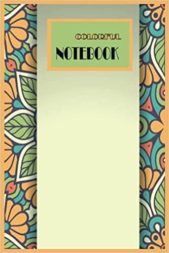 okumak traditional motifs journal: COLORFUL NOTEBOOK, lined Notebook , 110 blank pages , 6*9 inches , matte finish cover