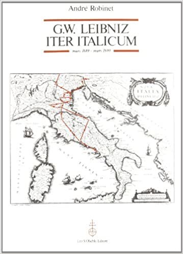 okumak G.W. LEIBNIZ: ITER ITALICUM (MARS 1689 - MARS 1690) (ACCADEMIA TOSCA)