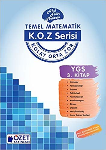 okumak Özet K.O.Z Serisi YGS Matematik 3