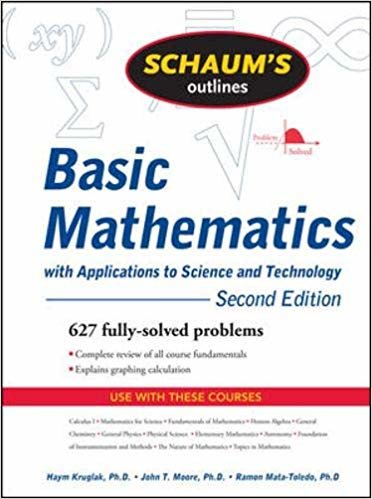 okumak Schaum&#39;s Outline of Basic Mathematics with Applications to Science and Technology, 2ed
