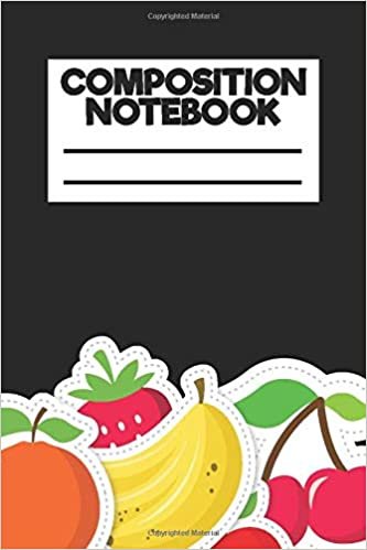 okumak Composition Notebook: Cute Fruits, Banana, Strawberry, Oranges, Wide Ruled Line Journal, Back To School, Perfect For Students, Kids, Teens, Organize Your Day