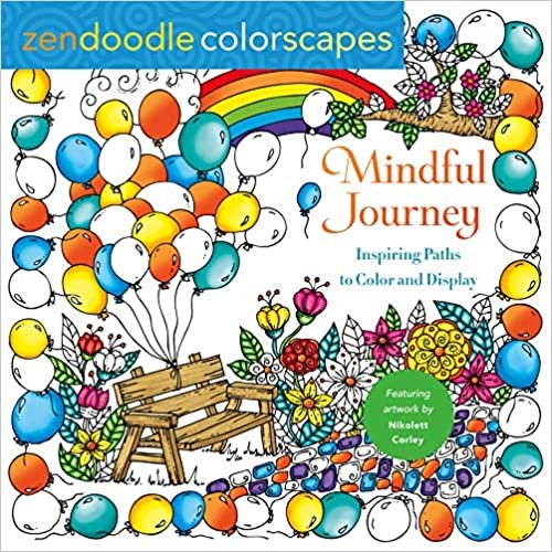 okumak Zendoodle Colorscapes: Mindful Journey: Inspiring Paths to Color and Display