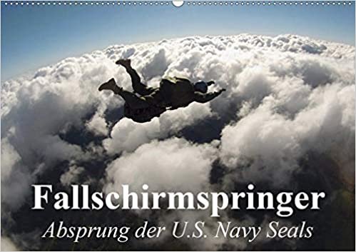 okumak Fallschirmspringer. Absprung der U.S. Navy Seals (Wandkalender 2020 DIN A2 quer): Fallschirmspringer des U.S. Militärs beim Absprung (Monatskalender, 14 Seiten )