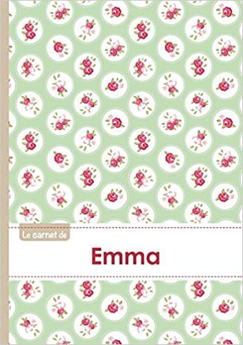 okumak Le carnet d&#39;Emma - Lignes, 96p, A5 - Roses Tea time (Adulte)