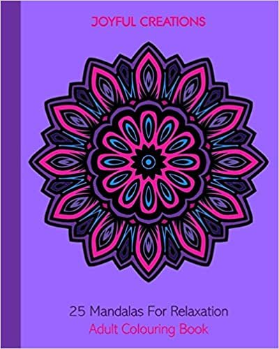 okumak 25 Mandalas For Relaxation: Adult Colouring Book