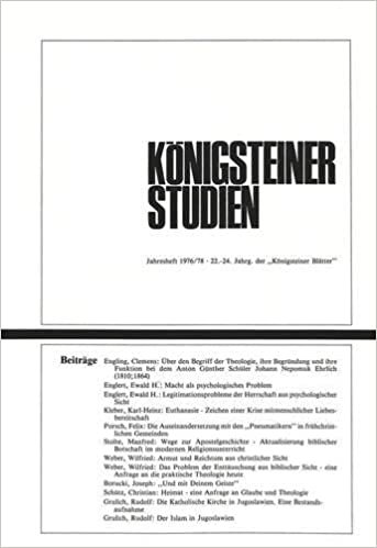 okumak Koenigsteiner Studien: Jahresheft 1976/78. 22.-24. Jahrg. Der -Koenigsteiner Blaetter- Hrsg. Von Den Professoren Der Philosophisch-Theologischen ... Albertus-Magnus-Kolleg Koenigstein E.V. Schr