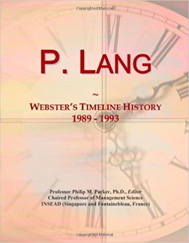 okumak P. Lang: Webster&#39;s Timeline History, 1989 - 1993