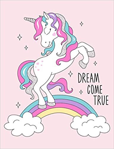 okumak Dream Come True - Unicorn Draw And Write Journal Primary Composition Notebook For Grades K-2 Kids: Standard Size, Draw And Write On Front Page, Story Writing On Back Page For Girls, Boys