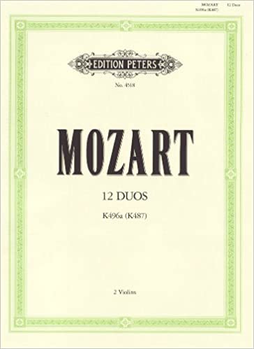 okumak 12 Duos KV 487 (496a): Für 2 Violinen