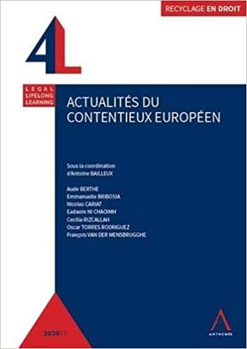 okumak Actualités du contentieux européen (2020) (Recyclage en droit)