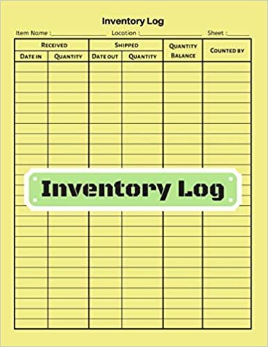 okumak Inventory log: V.16 - Inventory Tracking Book, Inventory Management and Control, Small Business Bookkeeping / double-sided perfect binding, non-perforated